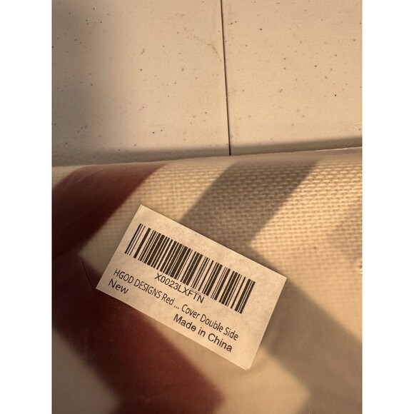 HGOD Designs Chevron Zigzag Throw Pillow Cover Grey White Red 17x17 - Picture 6 of 7